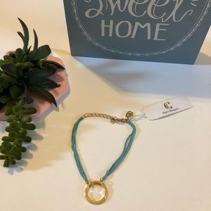 Charming Bracelet M Goldtone Circle Metal Link